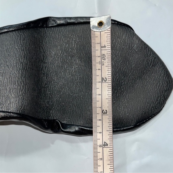 Large Black Ballet FLATS shoes Portable Travel Roll up Slippers In Bag Comfort L - Picture 11 of 14